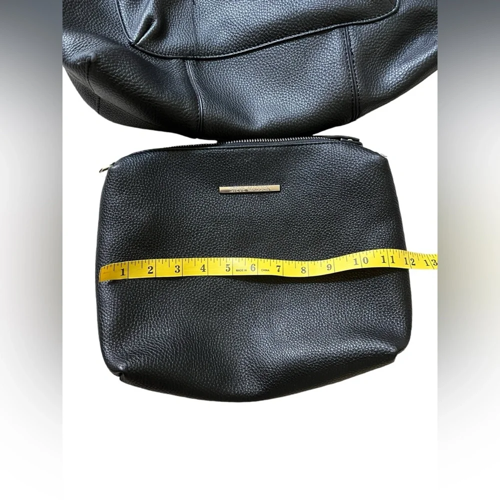 Steve Madden Purse Set Lof Ot 2 Shoulder‎ Tote Black Red Liner Work Bag Women ✅
